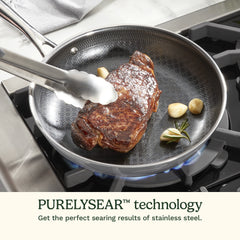 FusionElite+™ Nonstick Tri-Ply Stainless Steel 12" Skillet w/Helper